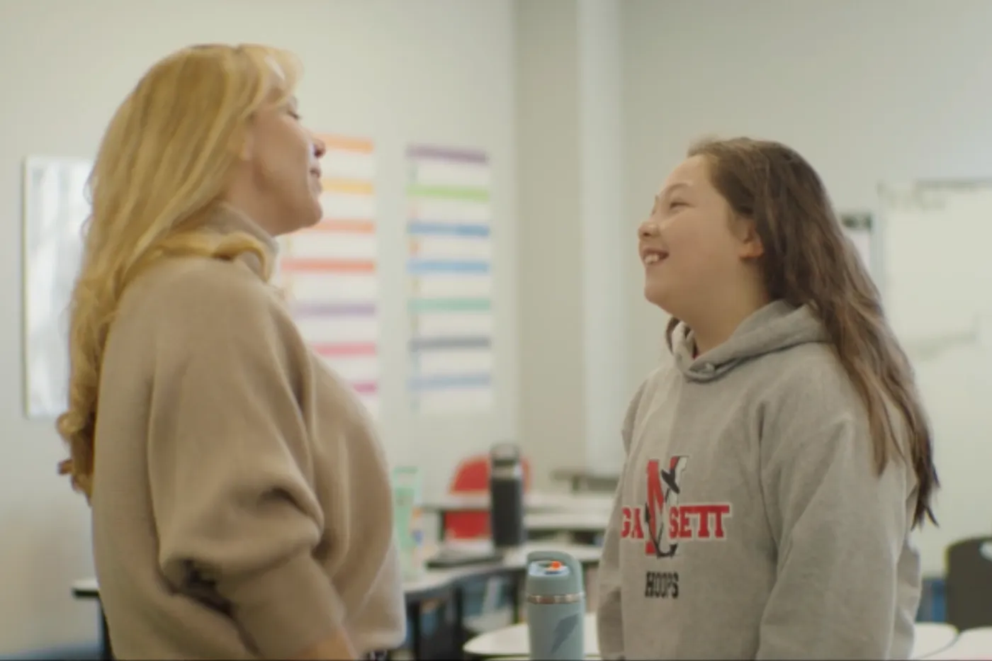 Sue Pezza and student