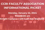 CCRI Faculty will hold an informational picket