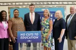 Val Lawson joins education allies and Congressman Seth Magaziner to condemn education cuts
