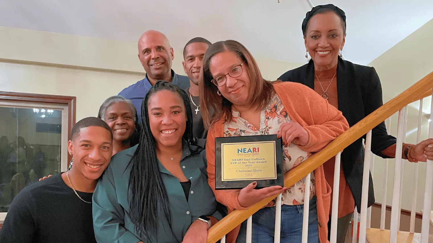 ESP of the Year Christine Alves and family