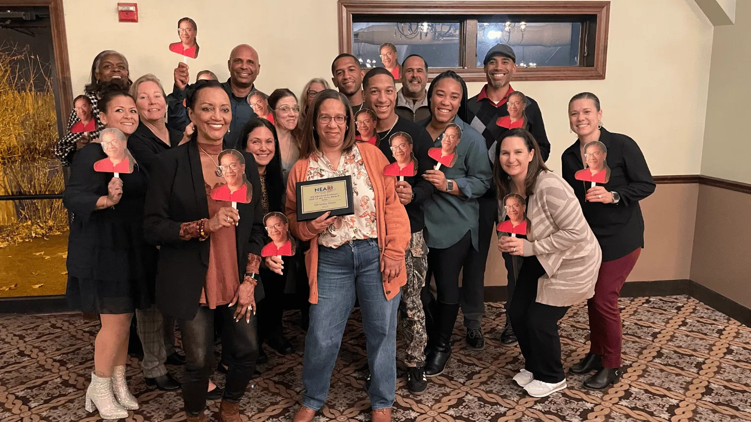 ESPOTY Christine Alves with her colleagues