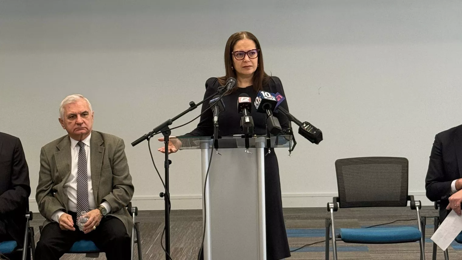 Commissioner Infante Green at podium