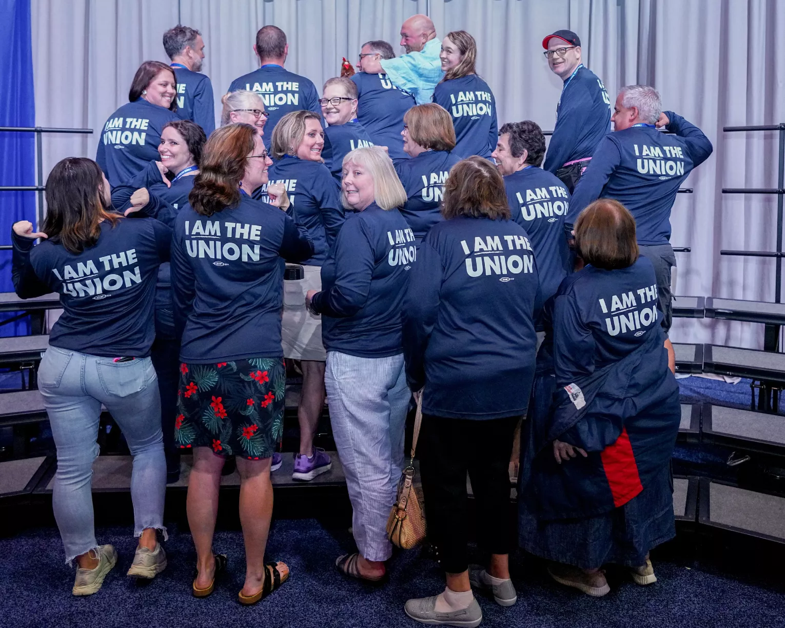 NEARI members in the delegation photo at the 2023 NEA RA.