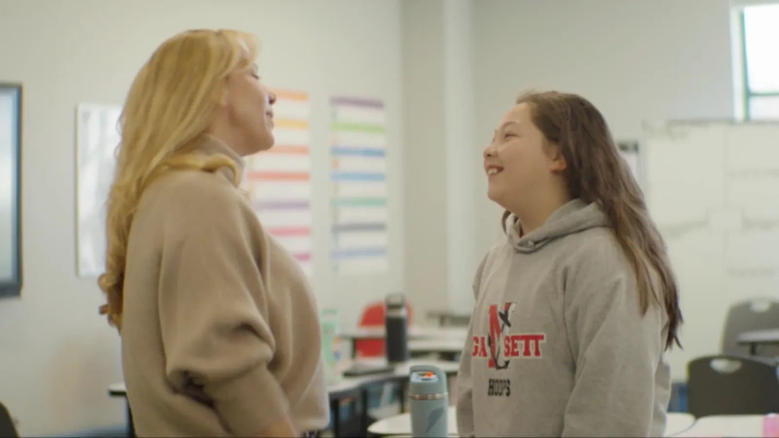 Sue Pezza and student