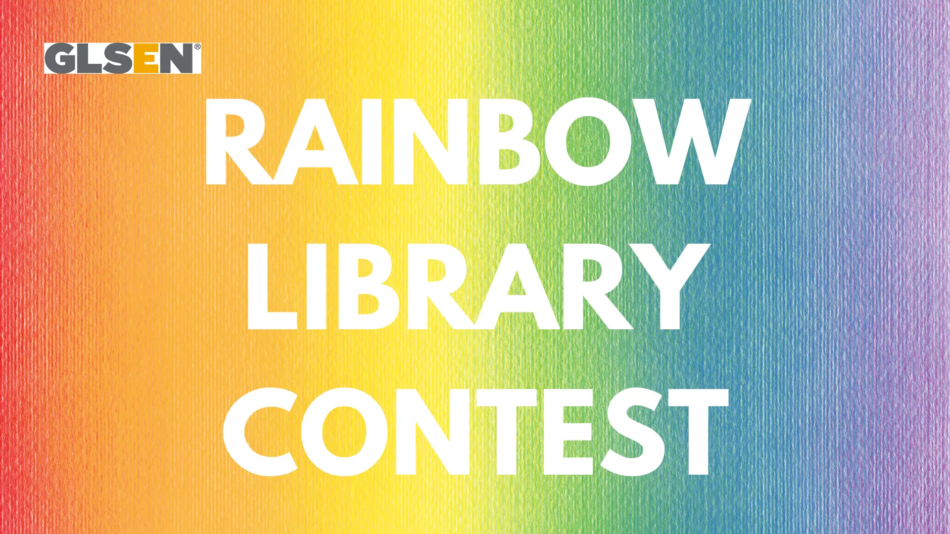 Rainbow Library Contest with GLSEN logo