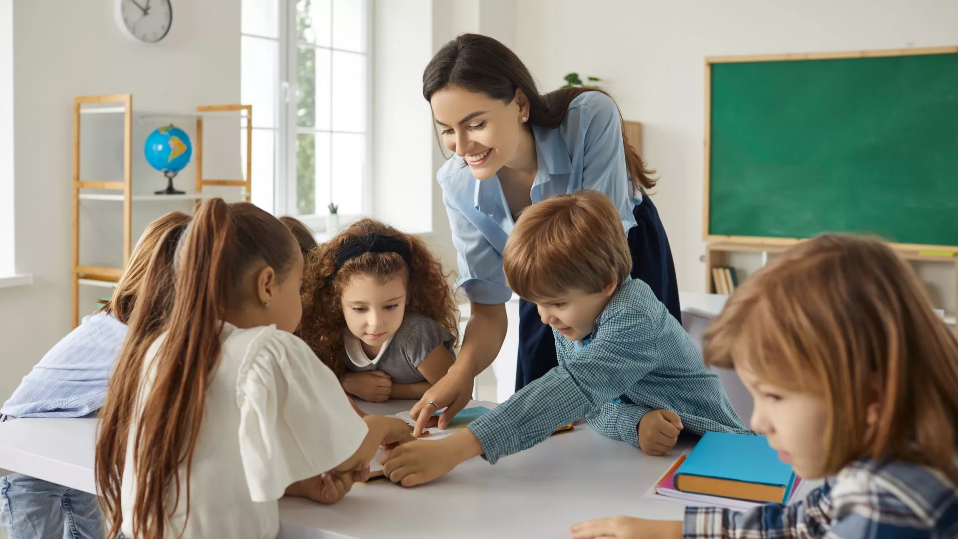 Teacher in classroom