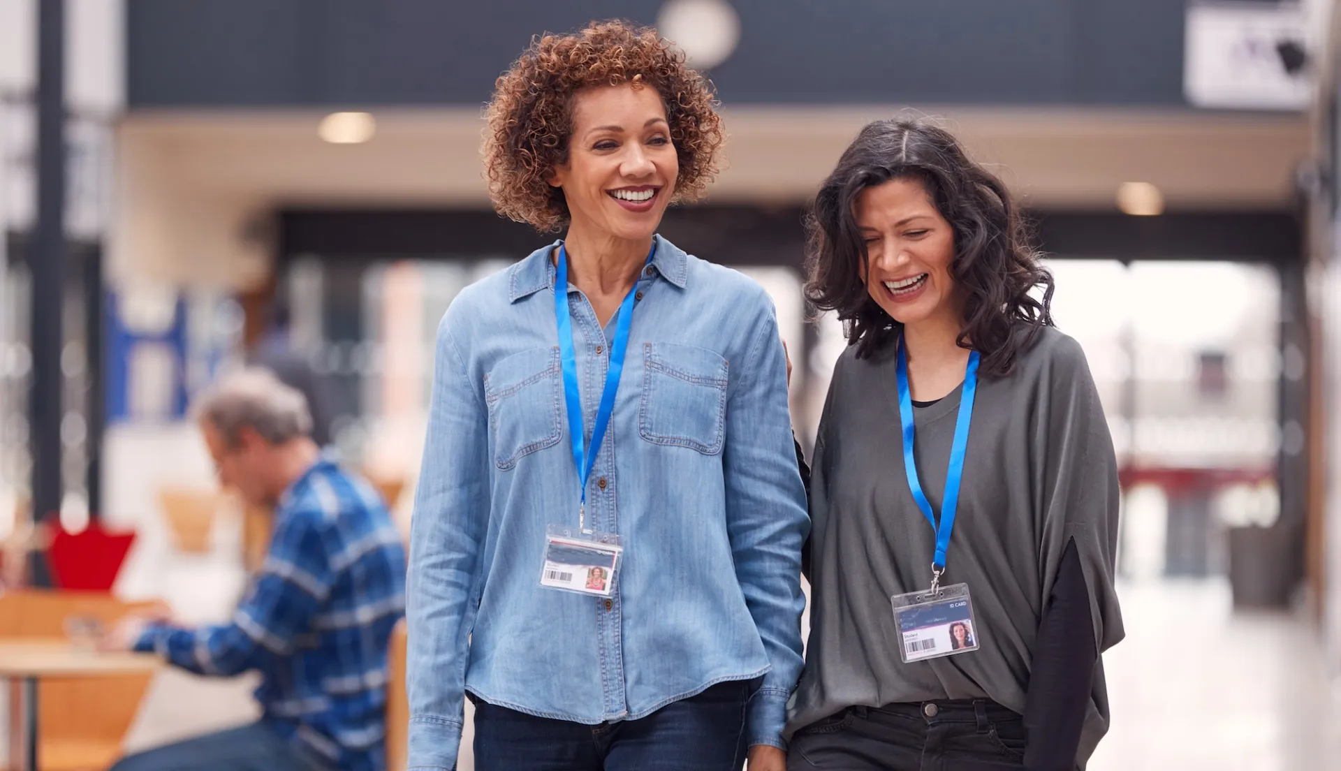 two teachers talking