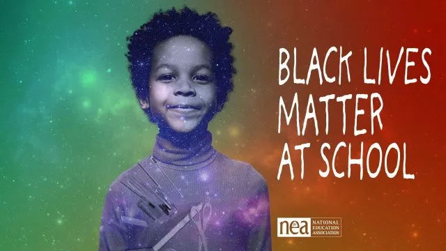 Black Lives Matter at School poster