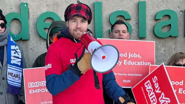 CCRI members on the picket line.