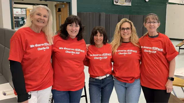 Chariho ESPs: Doreen Reilly, Laura Berger, Marilyn Deware, Kerri Bouchard, Paula Whalen