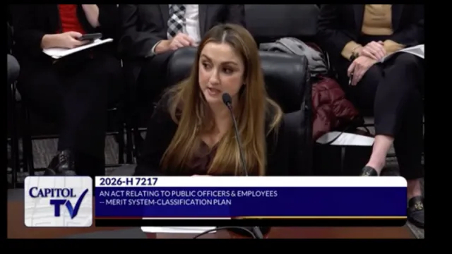 Jennifer Bustamante testifies at the Statehouse